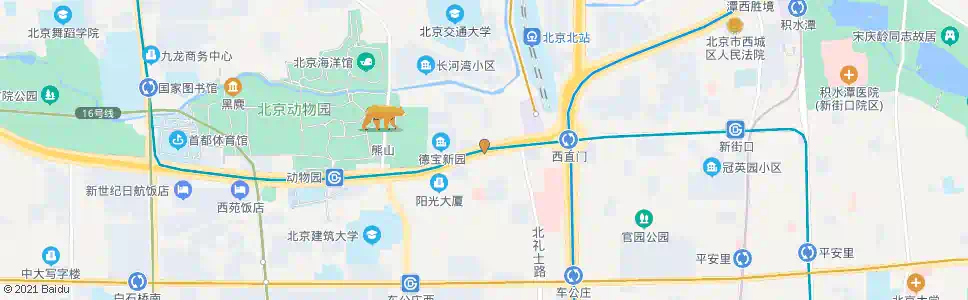 北京西直门外_公交站地图_北京公交_妙搜公交查询2025