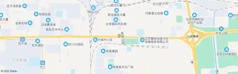 北京朝阳半壁店_公交站地图_北京公交_妙搜公交查询2025