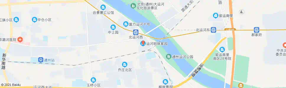 北京运河明珠家园_公交站地图_北京公交_妙搜公交查询2025