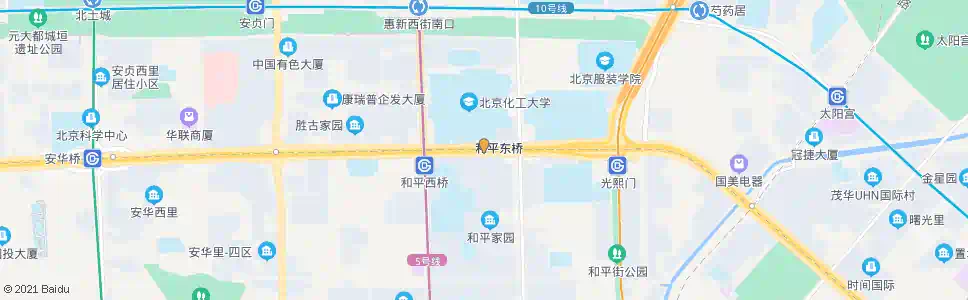 北京和平东桥_公交站地图_北京公交_妙搜公交查询2025