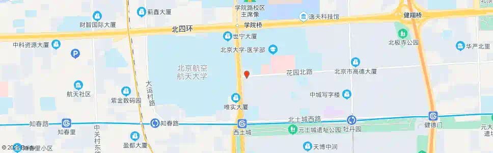 北京花园北路西口_公交站地图_北京公交_妙搜公交查询2025