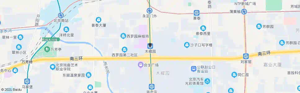 北京木樨园_公交站地图_北京公交_妙搜公交查询2025