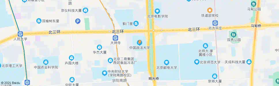 北京中国政法大学北_公交站地图_北京公交_妙搜公交查询2025