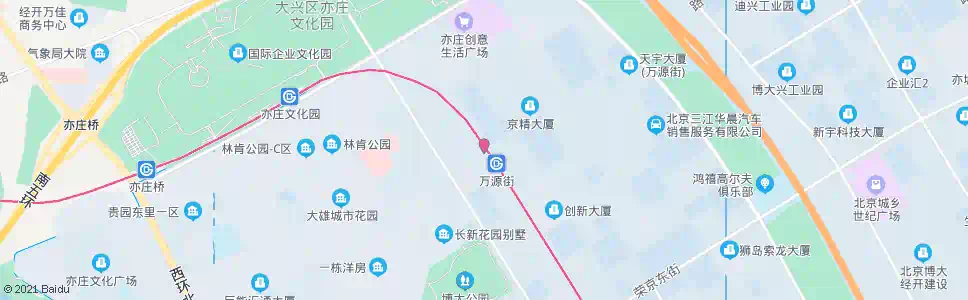 北京万源街西口_公交站地图_北京公交_妙搜公交查询2025