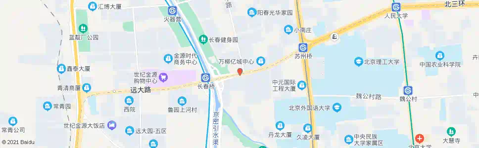 北京长春桥东_公交站地图_北京公交_妙搜公交查询2025