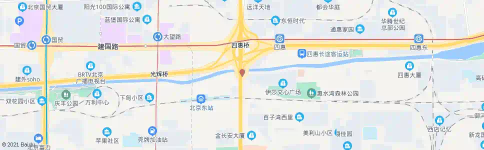 北京四惠桥_公交站地图_北京公交_妙搜公交查询2025