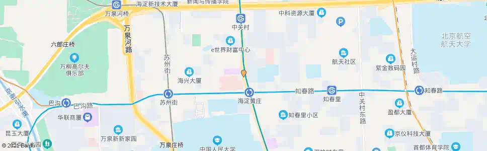 北京海淀黄庄北_公交站地图_北京公交_妙搜公交查询2025