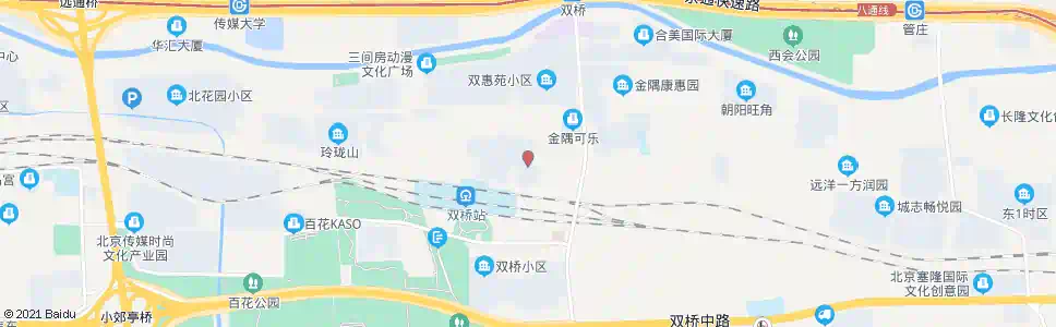 北京双桥铁路小区_公交站地图_北京公交_妙搜公交查询2025