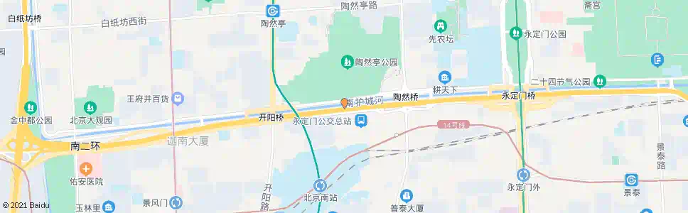 北京陶然亭公园南门_公交站地图_北京公交_妙搜公交查询2025