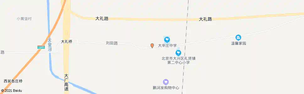 北京大辛庄_公交站地图_北京公交_妙搜公交查询2025