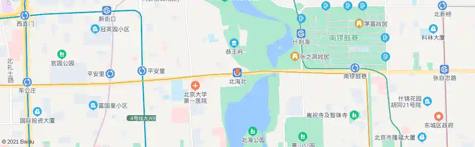 北京北海北站_公交站地图_北京公交_妙搜公交查询2025