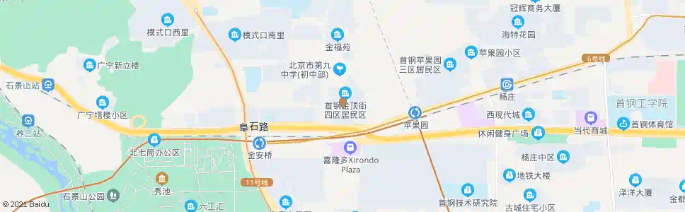 北京金顶街三区_公交站地图_北京公交_妙搜公交查询2025