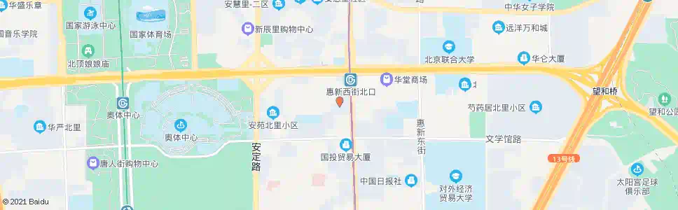 北京惠新苑_公交站地图_北京公交_妙搜公交查询2025