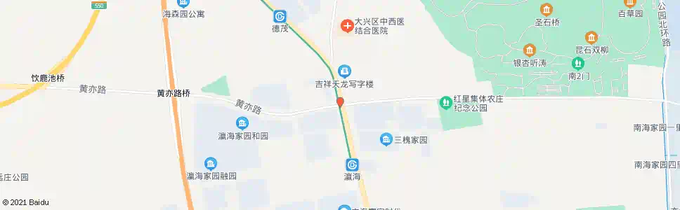 北京瀛海庄_公交站地图_北京公交_妙搜公交查询2025