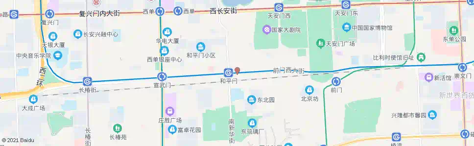 北京和平门东_公交站地图_北京公交_妙搜公交查询2025