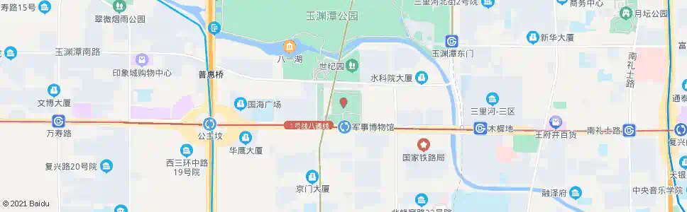 北京军事博物馆站_公交站地图_北京公交_妙搜公交查询2025