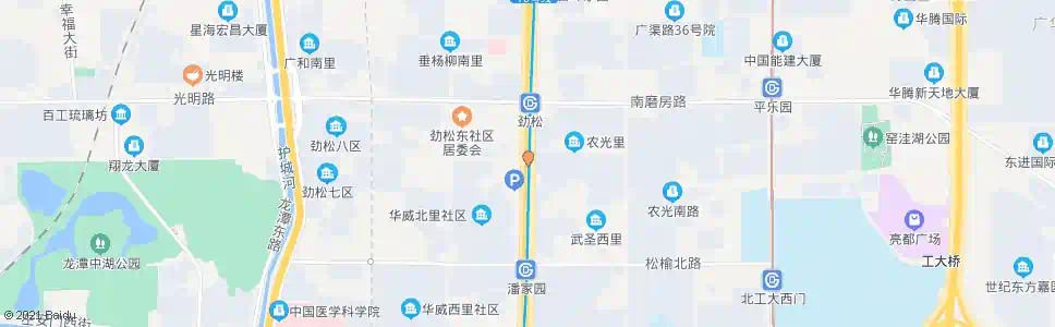 北京劲松桥南_公交站地图_北京公交_妙搜公交查询2025
