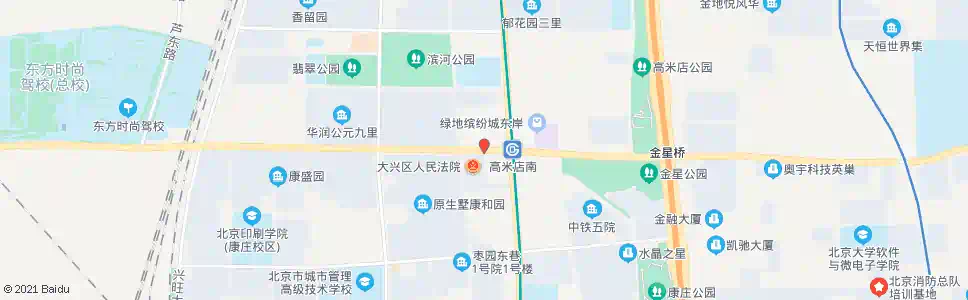 北京金星西路_公交站地图_北京公交_妙搜公交查询2025