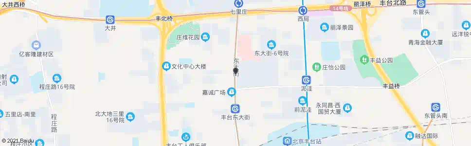 北京七里庄路东口_公交站地图_北京公交_妙搜公交查询2025