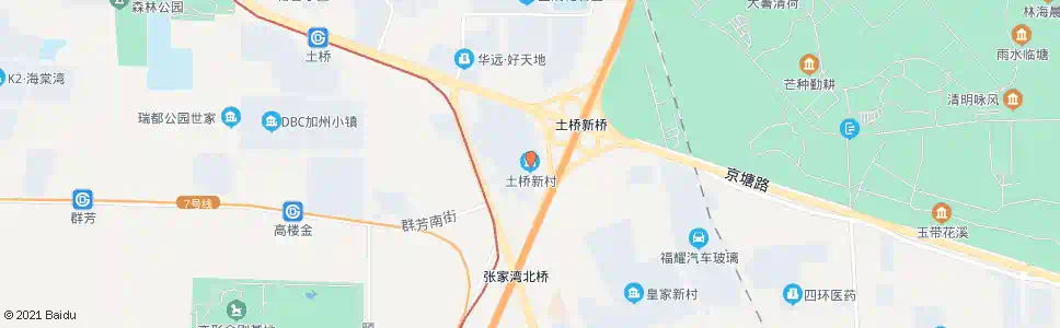 北京土桥新村_公交站地图_北京公交_妙搜公交查询2025