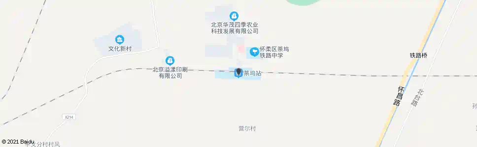 北京茶坞_公交站地图_北京公交_妙搜公交查询2025