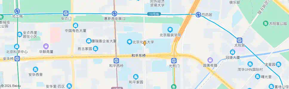 北京和平东桥北_公交站地图_北京公交_妙搜公交查询2025