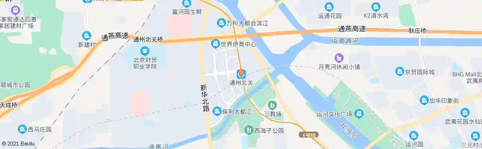 北京北关站_公交站地图_北京公交_妙搜公交查询2025