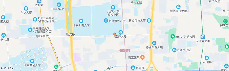 北京北京师范大学南门_公交站地图_北京公交_妙搜公交查询2025