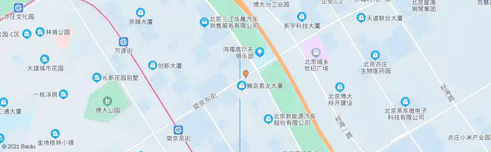 北京荣京东街东口_公交站地图_北京公交_妙搜公交查询2025