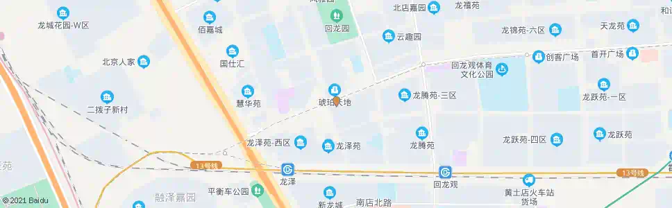 北京回龙观西大街(龙华园)_公交站地图_北京公交_妙搜公交查询2025