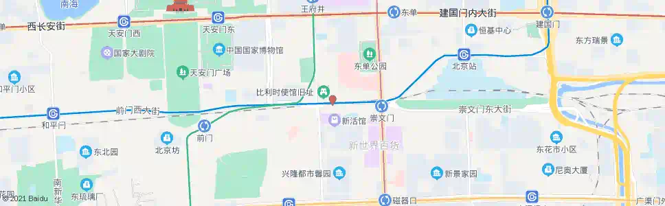 北京台基厂路口东_公交站地图_北京公交_妙搜公交查询2025