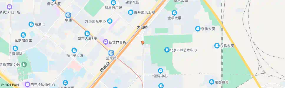 北京大山子路口南_公交站地图_北京公交_妙搜公交查询2025