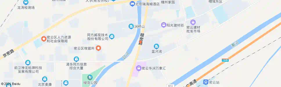 北京密云太阳家园_公交站地图_北京公交_妙搜公交查询2025