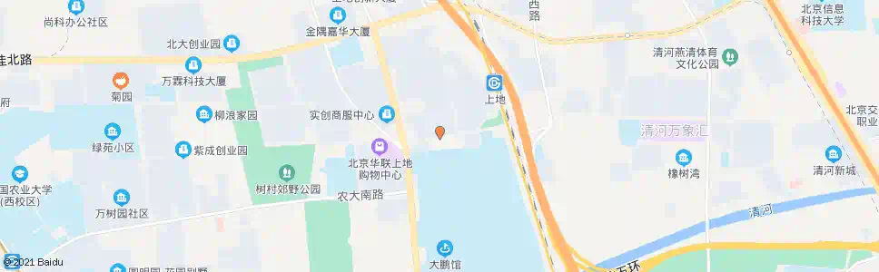 北京上地南路_公交站地图_北京公交_妙搜公交查询2025