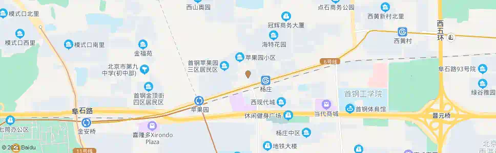 北京苹果园北_公交站地图_北京公交_妙搜公交查询2025