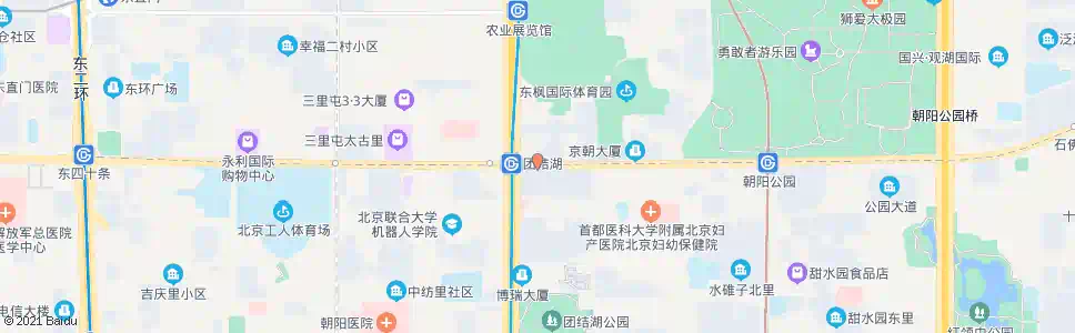 北京长虹桥东_公交站地图_北京公交_妙搜公交查询2025