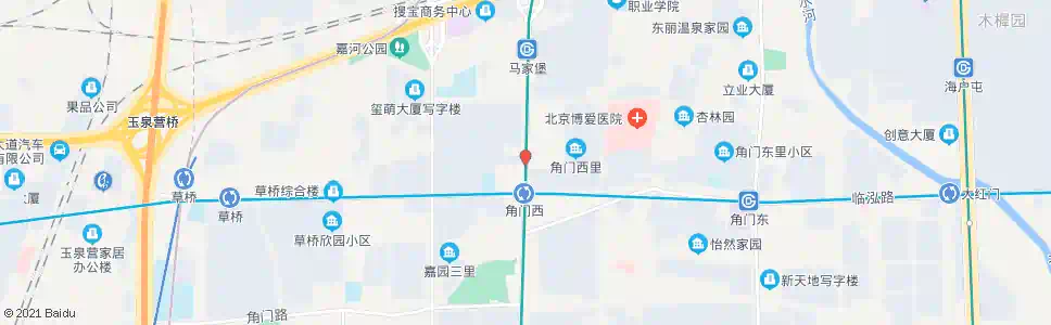 北京嘉园二里东门_公交站地图_北京公交_妙搜公交查询2025