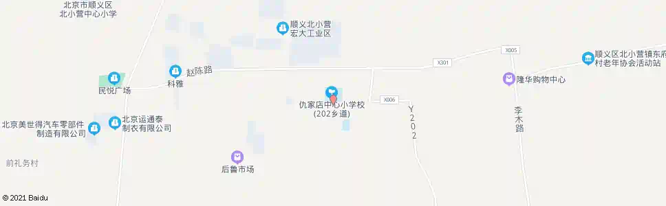 北京仇店中学_公交站地图_北京公交_妙搜公交查询2025