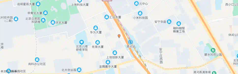 北京上地五街东口_公交站地图_北京公交_妙搜公交查询2025