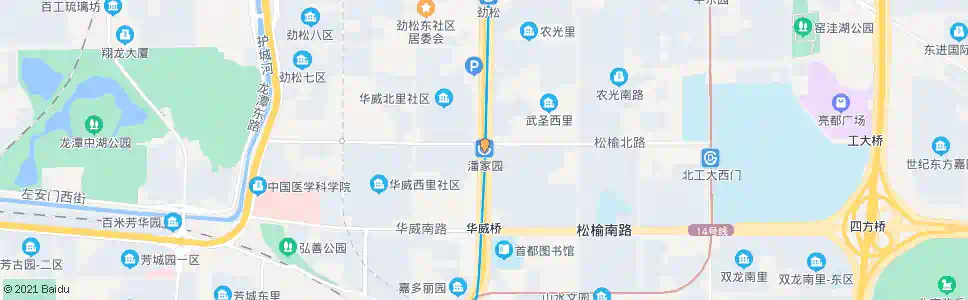 北京潘家园站_公交站地图_北京公交_妙搜公交查询2025