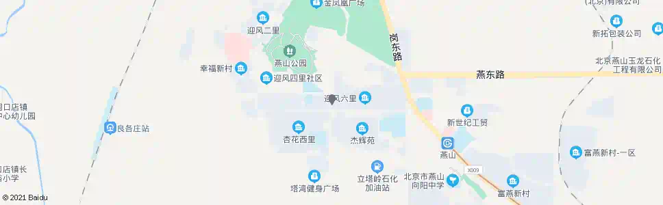 北京燕山岗南路_公交站地图_北京公交_妙搜公交查询2025