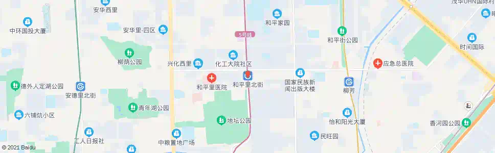 北京和平里北街站_公交站地图_北京公交_妙搜公交查询2025
