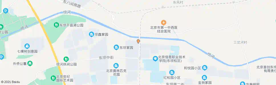 北京东坝家园东门_公交站地图_北京公交_妙搜公交查询2025