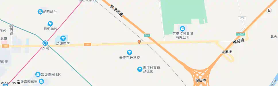 北京麦庄_公交站地图_北京公交_妙搜公交查询2025