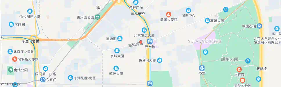 北京燕莎桥西_公交站地图_北京公交_妙搜公交查询2025