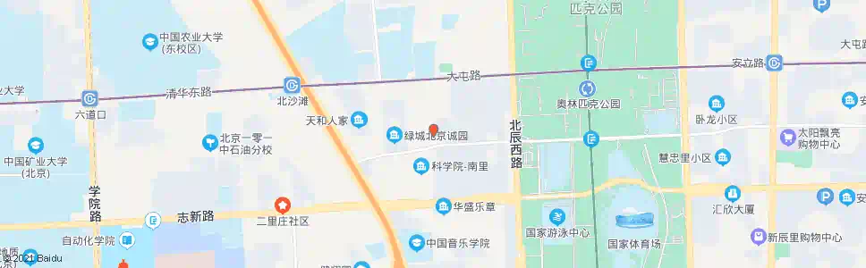 北京科学园南里中街_公交站地图_北京公交_妙搜公交查询2025