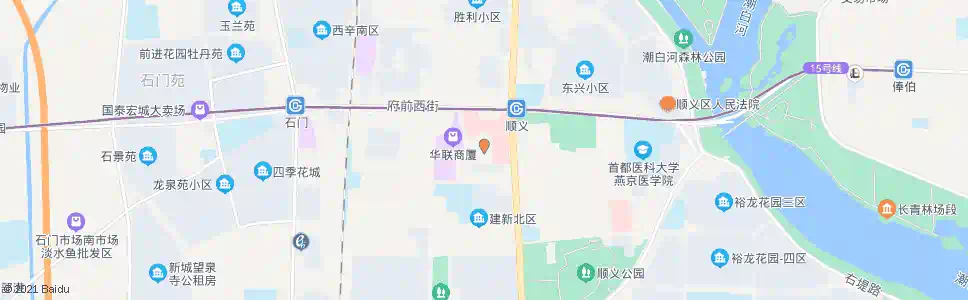 北京顺义医院_公交站地图_北京公交_妙搜公交查询2025