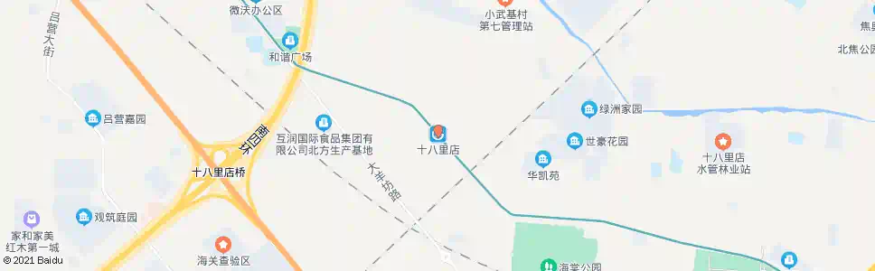 北京十八里店_公交站地图_北京公交_妙搜公交查询2025