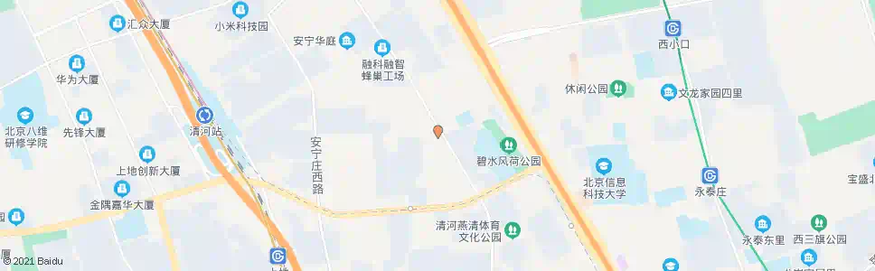 北京安宁庄前街东口_公交站地图_北京公交_妙搜公交查询2025