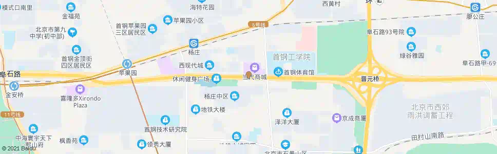 北京杨庄东_公交站地图_北京公交_妙搜公交查询2025